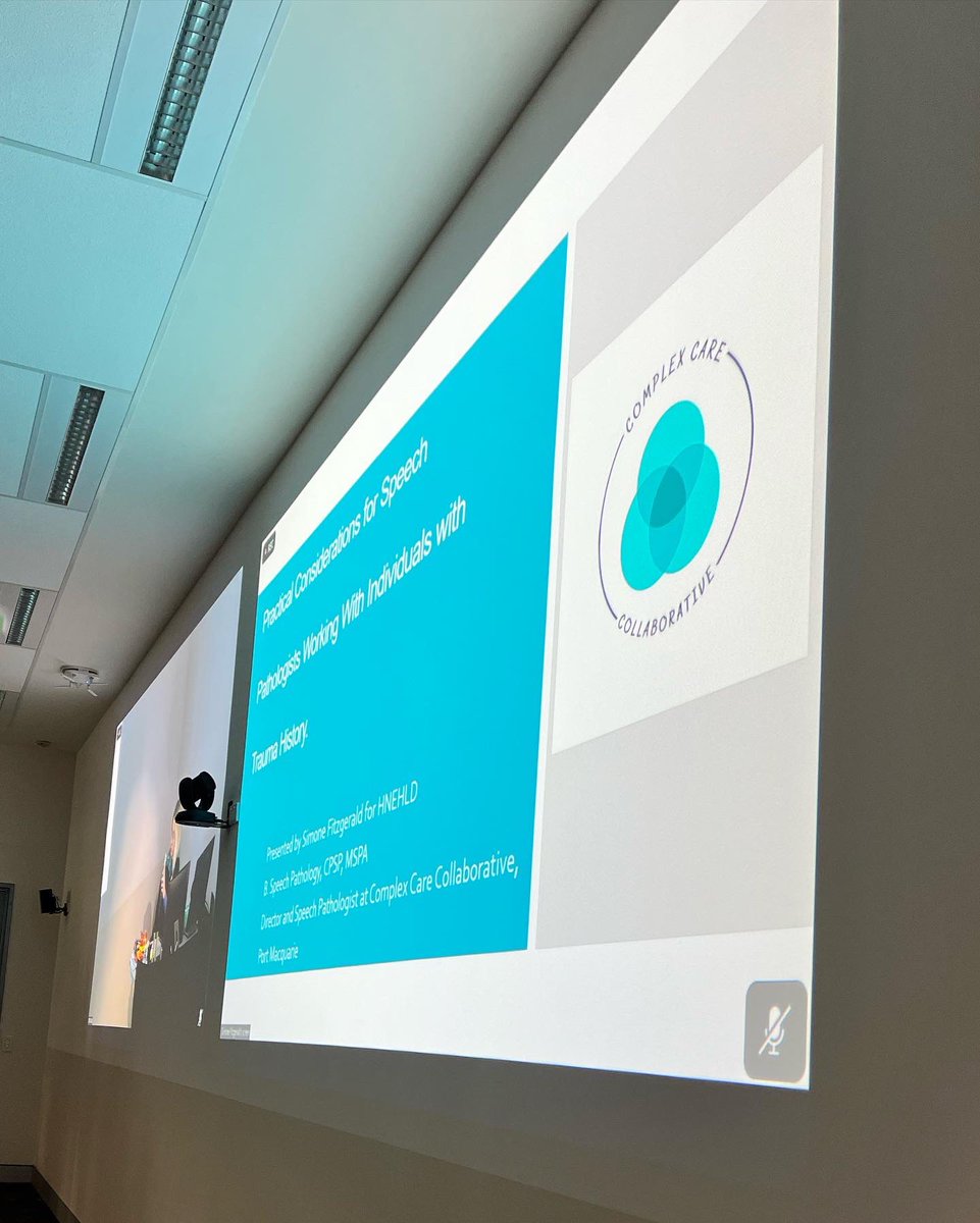 SimFitzgerald's tweet photo. A wonderful day presenting a trauma workshop for HNE Health in Tamworth and over Zoom to Newcastle today. Freezing cold but an awesome group of clinicians who were so welcoming and engaged. #slpeeps #wespeechies #traumaworkshop https://t.co/ok2ek8hih0