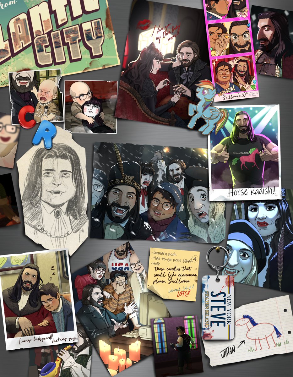 keltbh's tweet photo. excited to finally share the piece i did for the second volume of @wwcits's charity zine!!! 
snapshots of a vampy little family 🦇 https://t.co/XJtJ0f8cUk