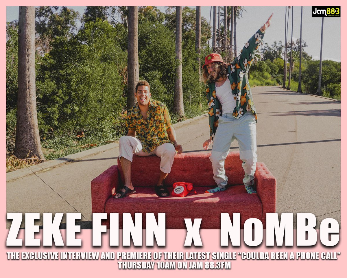 amplifiedentph's tweet photo. Get to know @ZekeFinnMusic and @NoMBEMusic tomorrow, 10AM on @Jam883, and catch the radio premiere of their collab hit, "Coulda Been A Phone Call"!
https://t.co/CXsi1pOS1k
#AmplifiedPH #ZekeFinn #NoMBe https://t.co/e6eucCTpSe