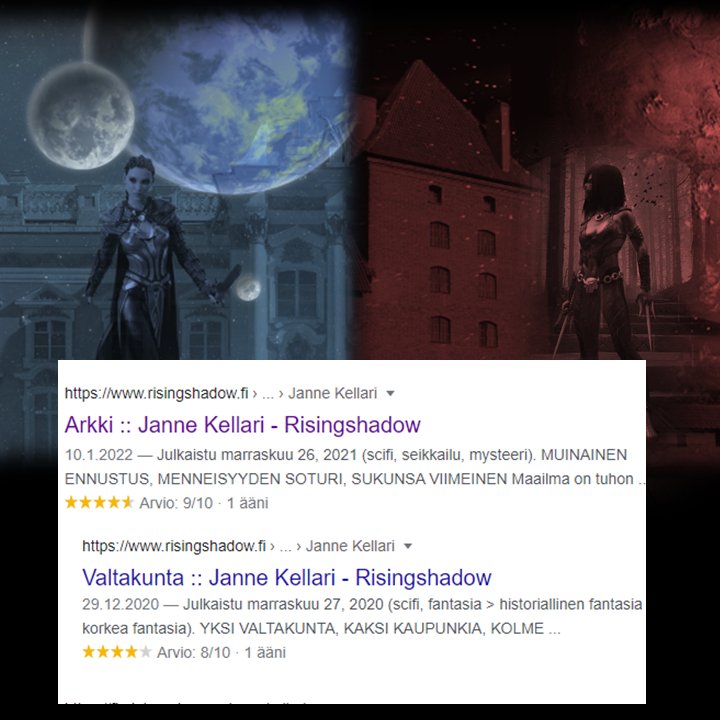 JanneKellari's tweet photo. Risingshadow -sivustolla Arkista arvio 9/10, ainakin yksi lukija siis tykännyt (eikä tuo Valtakunnankaan 8/10 pahalta tunnu). Joo, yksi arvio, mutta vähästäkin ollaan iloisia.
#lukeminen #spefi #scifi #fantasia #tieteisfantasia #kırjatwitter #ekirja #helmetkirjasto #Risingshadow https://t.co/KaXbz1hr6w