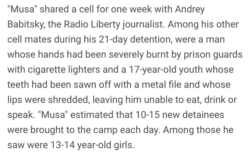 ⛰ on Twitter "Filtration camp system in Chechnya 19942009 (Thread