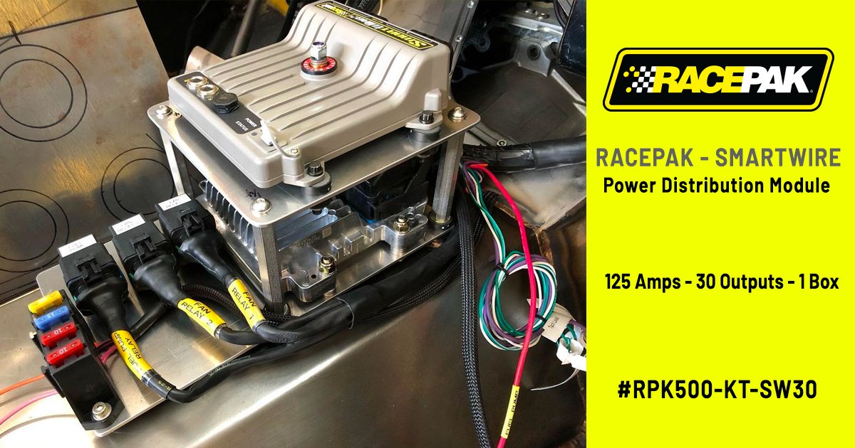 LaneAutomotive's tweet image. 125 Amps - 30 Outputs - 1 Box.
The Racepak SmartWire is the easiest way to wire any vehicle while adding modern electronic features and functions.
#racepak #dataacquistion #dragracing #shortcourse #desertracing #roadracing #laneautomotive laneautomotive.com