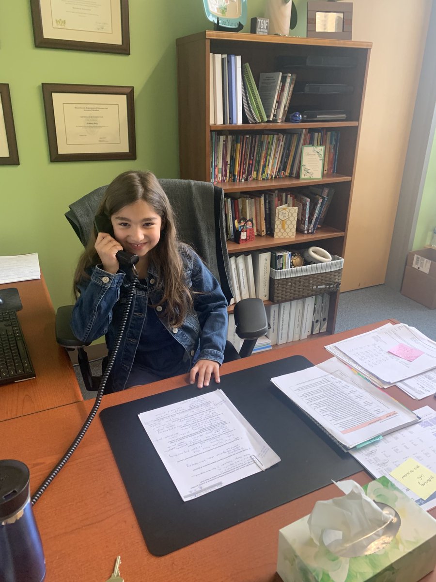 Principals of the Day, Gina &amp; Rosalie, are ready to go!