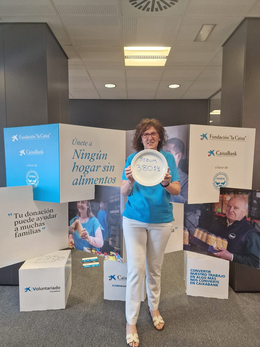 Soy Yolanda Arenas y me uno a #NingunHogarSinAlimentos de @CaixaBank para que a ninguna familia le falte un plato en la mesa,
Haz un  donativo BIZUM al 38014
<a href="/FundlaCaixa/">Fundación ”la Caixa”</a> 
#Voluntariado Caixabank
<a href="/fesbal_org/">Federación Española de Bancos de Alimentos-FESBAL</a> 
#CastillaLaMancha