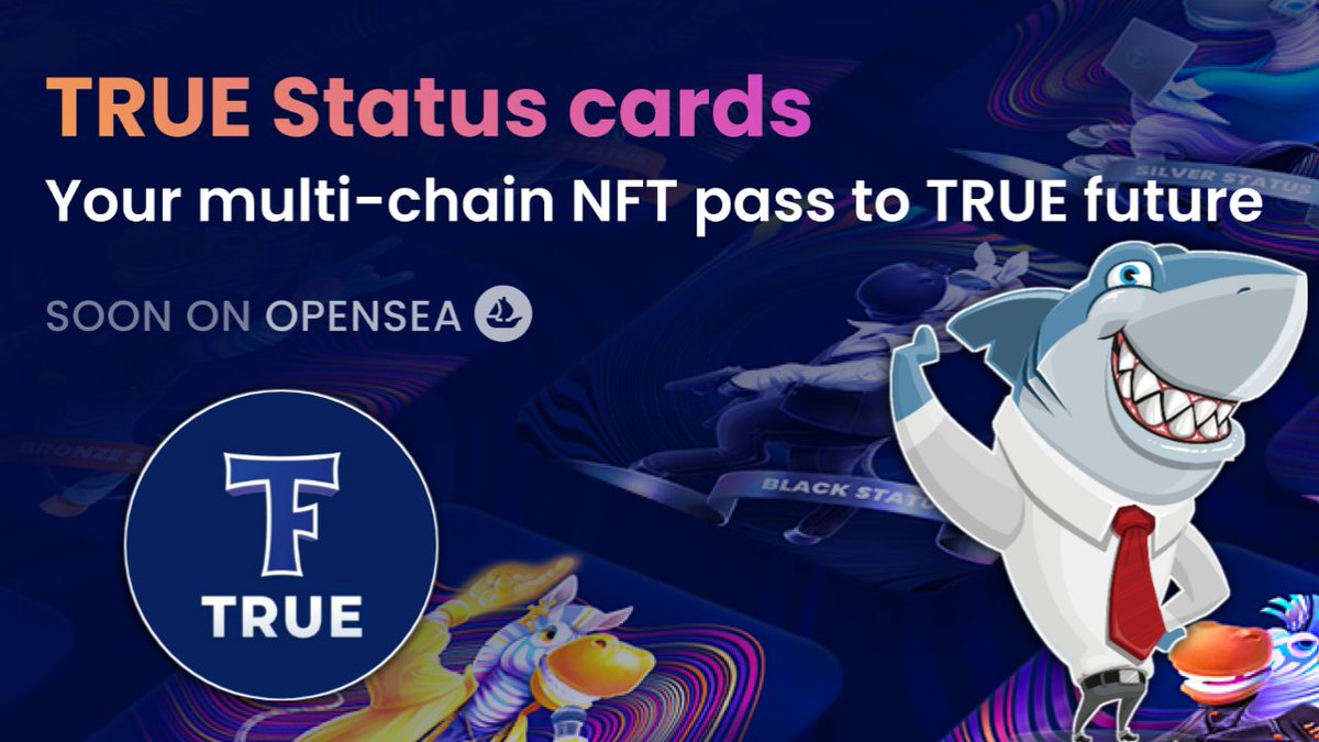 NFTSharkYT's tweet image. New Video NFT Review True Status Cards TRUE Status cards provide access to exclusive features, utilities, pre-sales and NFT drops on our platform.
#TrueEcosystem #nft #nftmarketplace
Don't forget to Like Share and Subscribe ❤️🔥
NFT Shark 🦈
youtu.be/4zhQMjpT7Rc