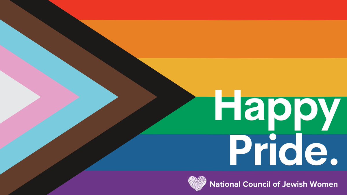 Happy #PrideMonth from all of us at NCJW! 🏳️‍🌈🏳️‍⚧️ We’re proud to stand in celebration, partnership, and solidarity with our LGBTQ+ advocates, staff, and community.  ❤️🧡💛💚💙💜