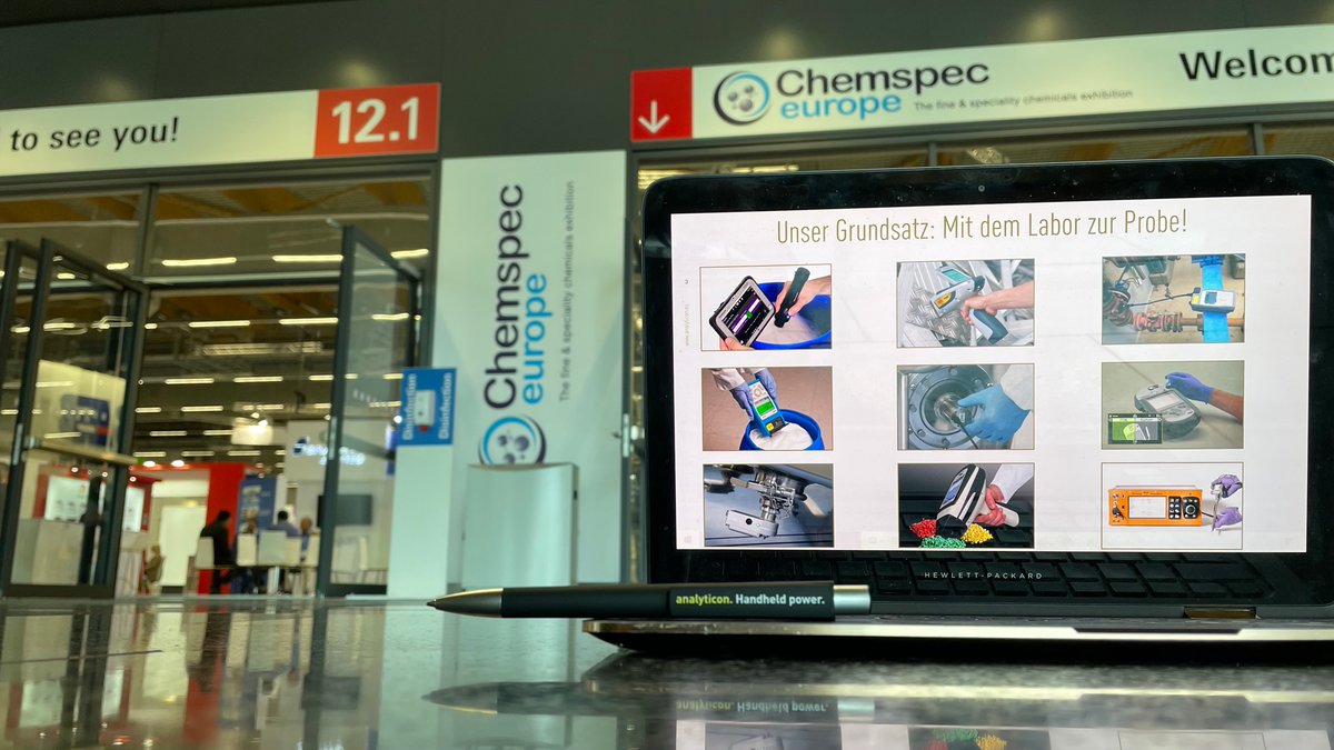 Unser mobiler "Messestand" auf der <a href="/ChemspecEurope/">Chemspec Europe</a>. Mit dem Labor zur Probe - das ist #handheldpower!

#analyticon #processpower #Chemspec #chemicalindustry #PAT