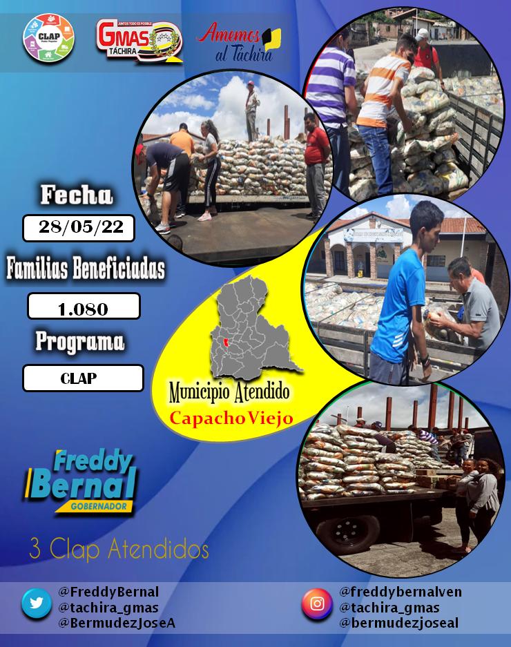 Sedebat_'s tweet photo. #01Junio 1.080 𝗕𝗼𝗹𝘀𝗮𝘀 𝗖𝗟𝗔𝗣 para las familias del Mpio.#CapachoViejo continuamos beneficiando a más hogares del #Tachira gracias a la gestión del Gobernador @freddyBernal ante el Ministro @LealTelleria bajo la cordinación del Ing. @BermudezJoseA #ClapTachiraProductivo https://t.co/DzhTIkM9gg