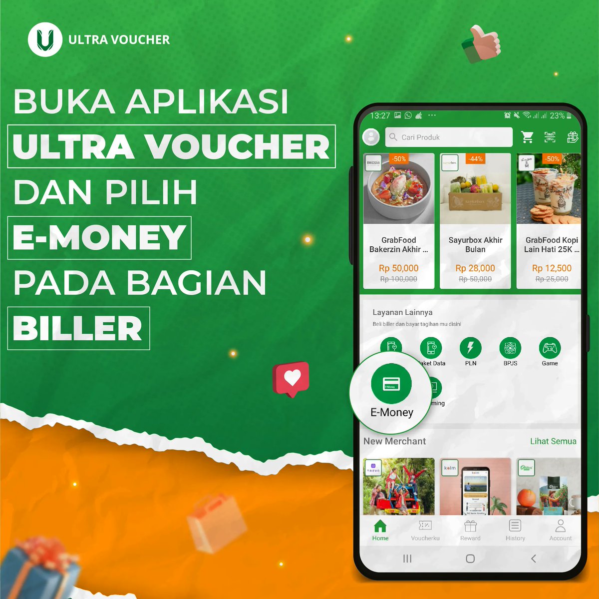 ultra_voucher's tweet photo. Hi Ultranian🤩
Bingung gimana caranya top up OVO menggunakan aplikasi Ultra Voucher?
Simak cara mudahnya berikut ini ya!🤗
#ultravoucher #PakaiUltraVoucher #giveaways #giveawayindonesia #giveawayindo #freevoucher #vouchergratis #OVO #topupovo https://t.co/nT4hjenOT5