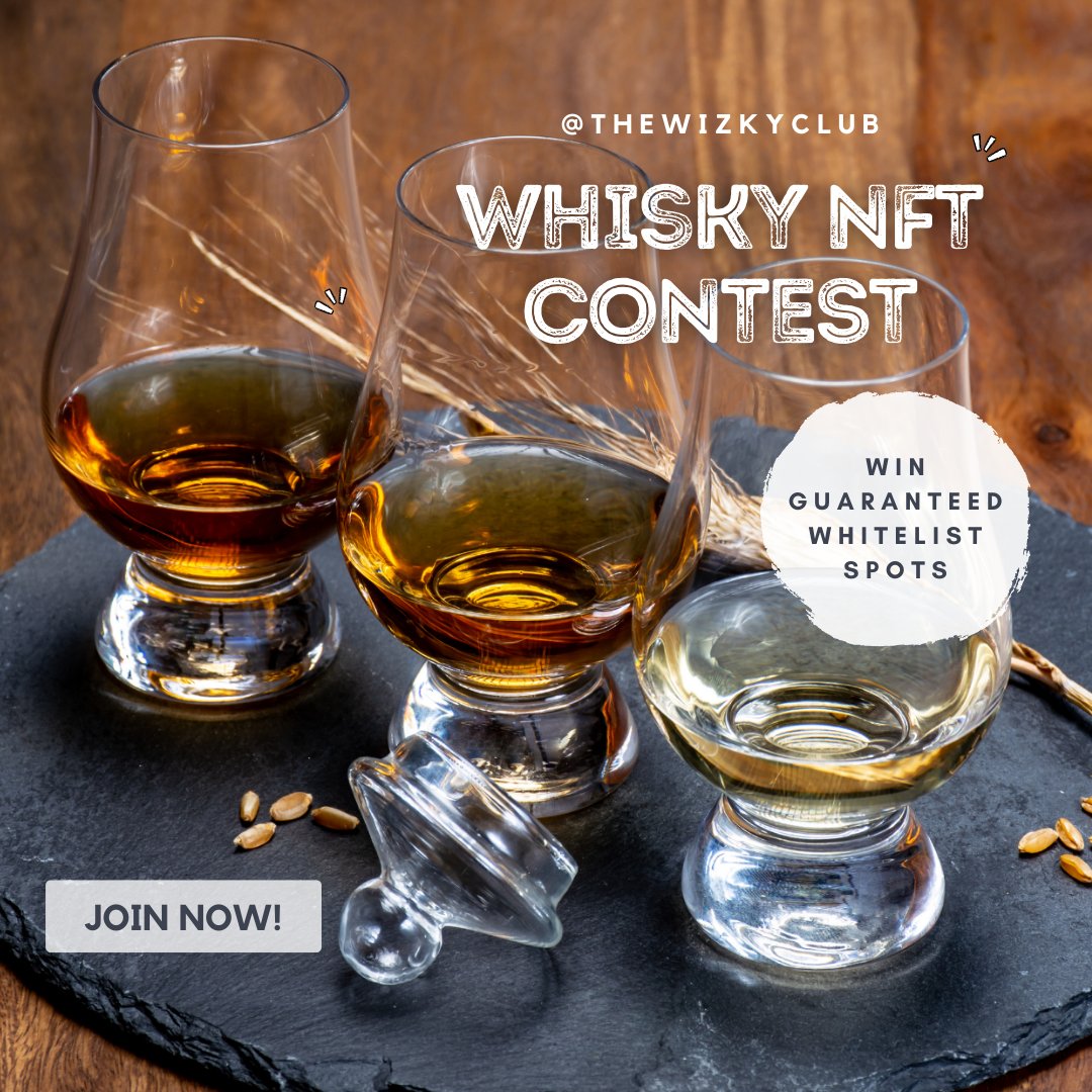 TheWizkyClub's tweet photo. Each mint will give you a 10% chance for a RARE NFT which is equivalent to HALF a BOTTLE!
Invite 5 friends to win a guaranteed whitelist! https://t.co/M29Shw27g8
✨This is not a pixelated JPG.
✨This is liquid gold.
✨Tokenized.
​​✨Democratized. https://t.co/kI73hOwxeB