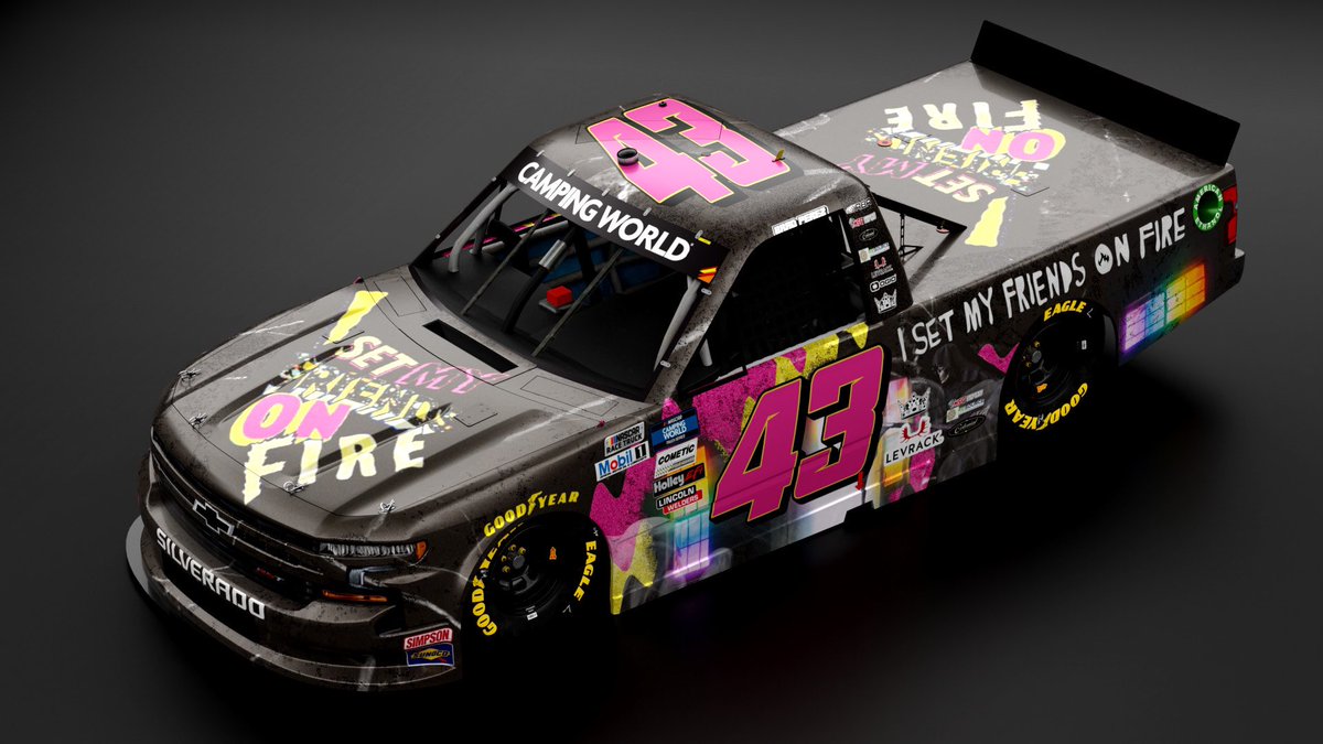 RoyalTGrafix's tweet photo. We better get @ismfofmusic X @bradxperez at @RaceSonoma or we riot. Preferably with this scheme, that’d be pretty cool. @nateismfof @_ChrisThompson_ @RBR_Teams #NASCAR #ISMFOF https://t.co/jsoC0cr4GK
