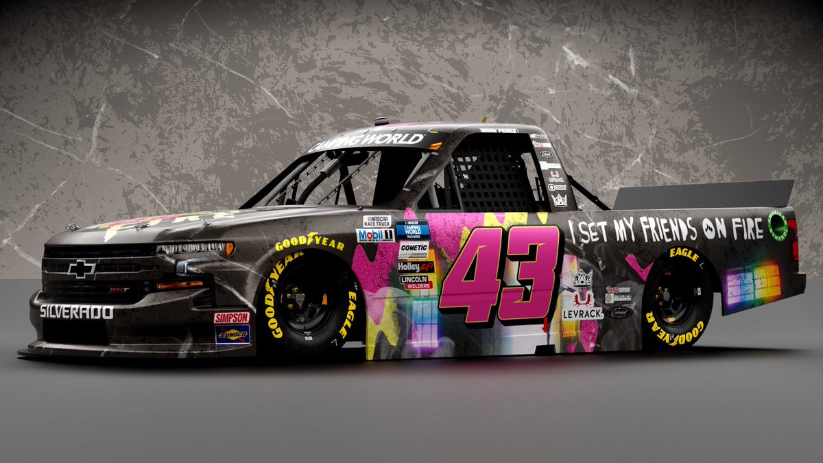 RoyalTGrafix's tweet photo. We better get @ismfofmusic X @bradxperez at @RaceSonoma or we riot. Preferably with this scheme, that’d be pretty cool. @nateismfof @_ChrisThompson_ @RBR_Teams #NASCAR #ISMFOF https://t.co/jsoC0cr4GK