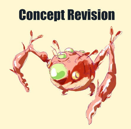 PikminNF's tweet photo. The Oodlebump was submitted to the contest without any actual concept art from the submitter, but we really enjoyed the enemy's gameplay concept, which led to the concept artists on the team making the initial art. This creature is a land-walking relative of the Dirigibug! https://t.co/8o1JDaCf3v