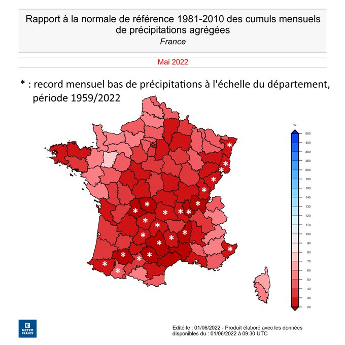 Où Fait-il le plus chaud en mai en France ?