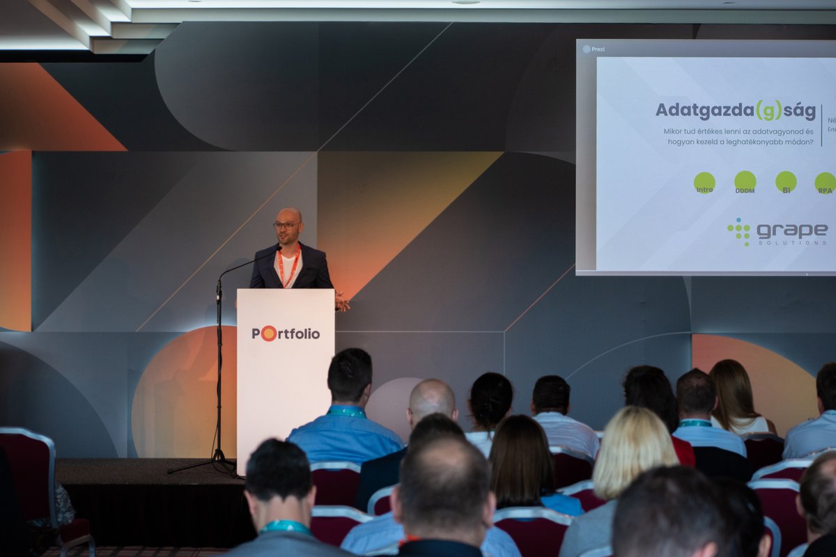 Grape_Solutions's tweet image. We had our Big Data presentation at the Portfolio Digital Transformation 2022 conference. 📊

See you tomorrow in Zalakaros at the ITEXEC 2022 event! 

#Portfolio #DigitalTransformation2022