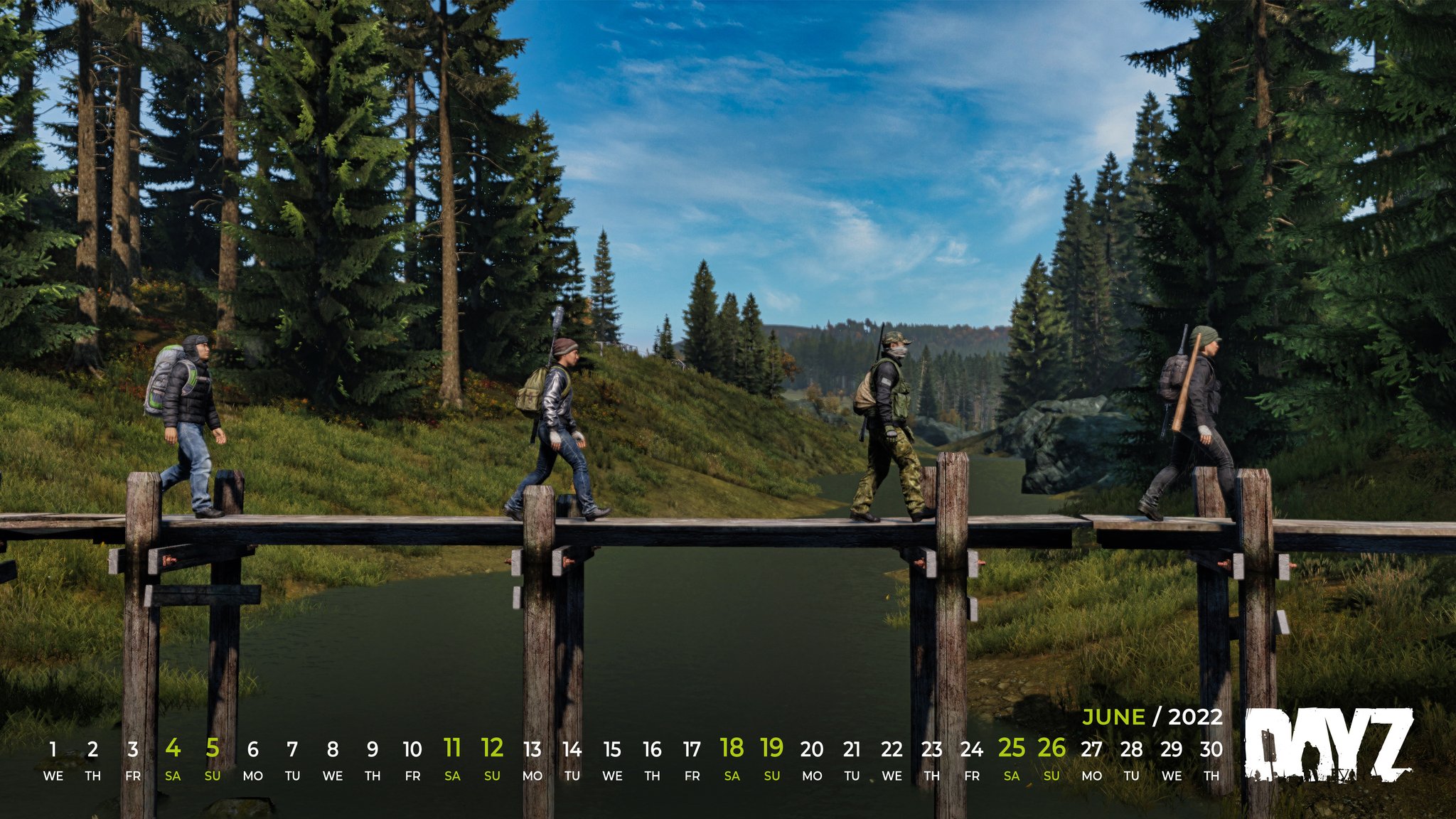 DayZ 🖥 🎮 ❤️ on X: Dear Survivors Check out our #DayZ #wallpaper for  March. You can download the image in 4K with or without the calendar here:     /