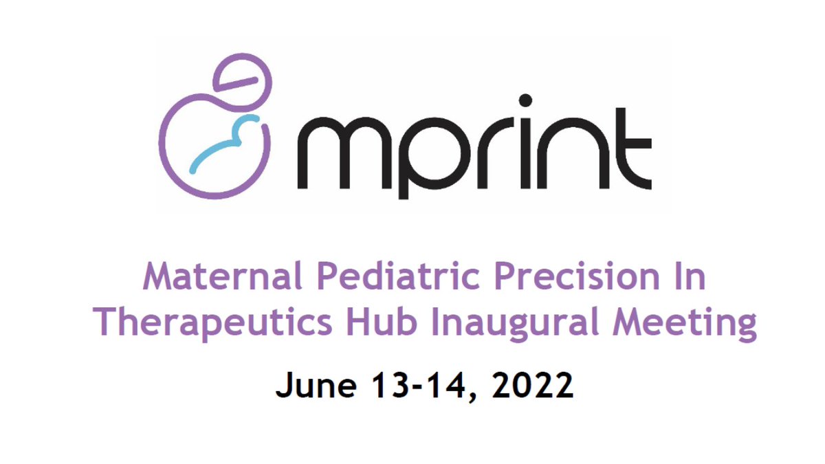 Registration is now open for the 2022 MPRINT Hub Virtual Meeting on maternal and pediatric therapeutics!    

mprint.org/news-events/ev…  -via Whova Event App