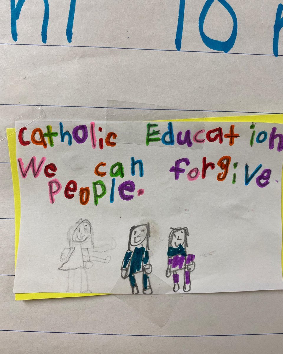 Well done 1C who is helping us celebrate Catholic Education week! So many wonderful explanations about the importance of our faith infused in all we do. We are very proud of you my friends 😊 #ECSDfaithinspires