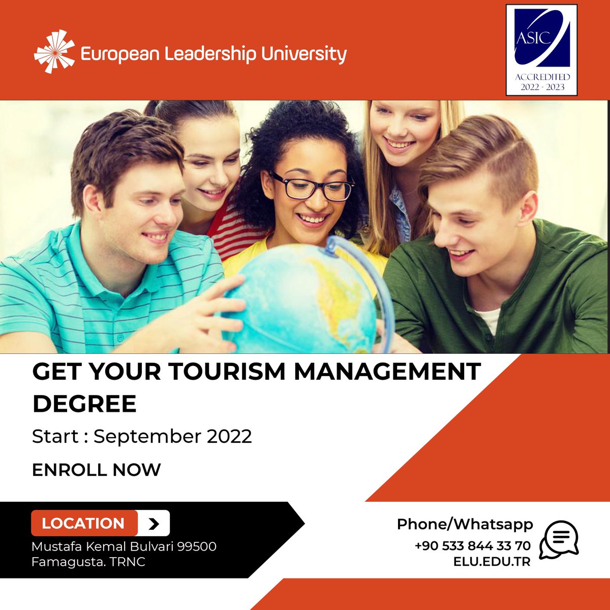 Our Tourism Management program trains you to become a professional manager in the tourism and recreation industry. Click the link in our bio to apply!! #elucyprus #tourismmanagement #Northcyprus #internationaldegree