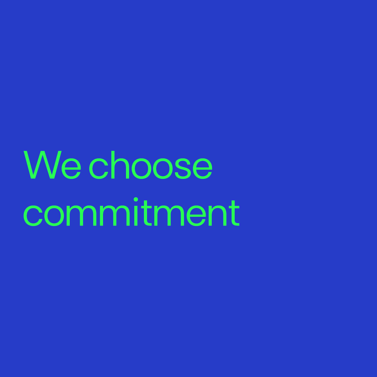 EdpRenewables's tweet photo. We choose commitment.

We choose to be 100% green by 2030, a commitment made through a global choice in the name of a better future for all.

#EDPChangingTomorrowNow https://t.co/DHKfcd1BGj