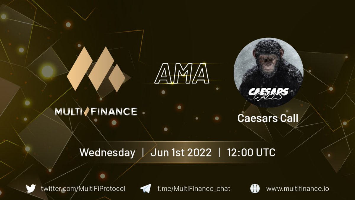Multi Finance (@multifiprotocol) on Twitter photo 🚨 Multi Finance Protocol x <a href="/CaesarsCalls/">David Grokenshtein</a> Voice Chat is live 🚨
🏠 Venue: t.me/Caesars_Calls
📌This definitely will be a perfect time for you guys have a closer view about Multi Finance ! ! !
#MultiFinance #AMA #Caesars 🚨 Multi Finance Protocol x <a href="/CaesarsCalls/">David Grokenshtein</a> Voice Chat is live 🚨
🏠 Venue: t.me/Caesars_Calls
📌This definitely will be a perfect time for you guys have a closer view about Multi Finance ! ! !
#MultiFinance #AMA #Caesars