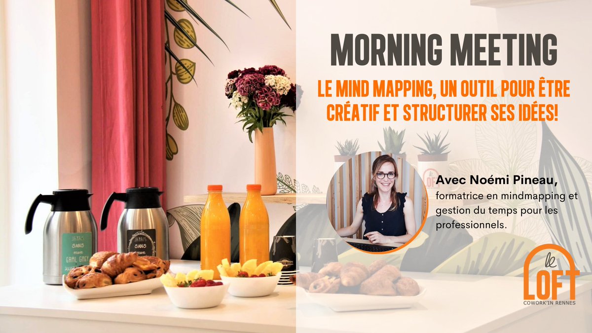 🥐 LES MORNING MEETINGS REPRENNENT AU LOFT 🥐

💵 Gratuit
📝 Inscription : eventbrite.fr/e/354452455837
📌 Où ? Le Loft coworking, 3 rue de Robien à Rennes
