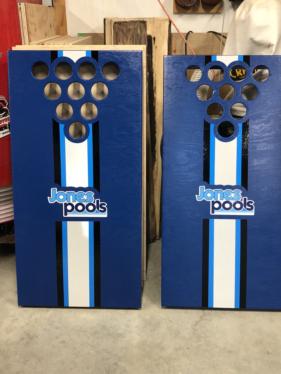 RfkBoards's tweet image. Beer pong and 🌽 hole for @JonesPools  😬