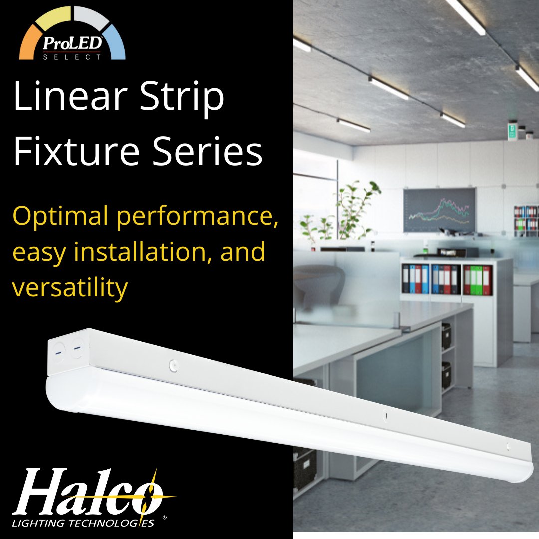 Halco_Lighting's tweet photo. Introducing our new ProLED Select Linear Strip Series! 💡

#halcolighting #selectable #proledselect #linearfixture #linearstrip #cct #wattage #performance #versatility #easyinstall #commerciallighting #commercial #officelighting #office #schoollighting #school https://t.co/NvhftZM98p