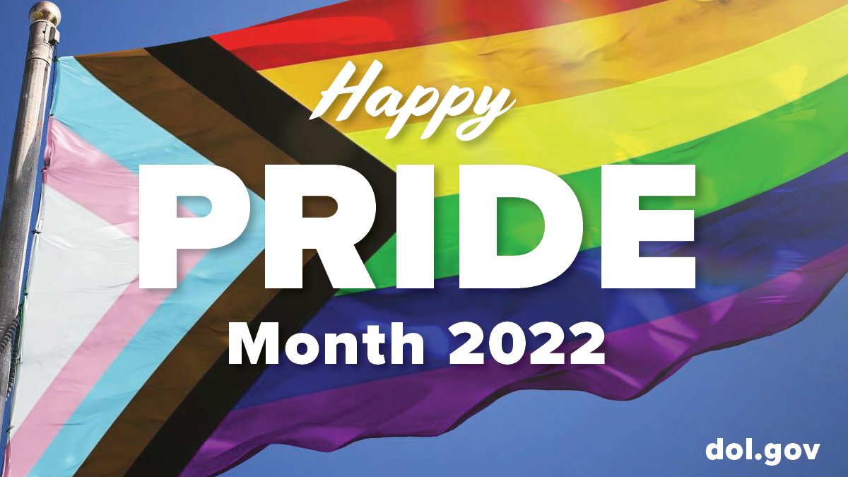 USDOL's tweet photo. This month we recommit ourselves to advancing equity and inclusion in the workplace. LGBTQI+ rights are human rights, and all Americans should be able to be their true selves at work. 

Read the Presidential Proclamation on #PrideMonth:
https://t.co/zyu21geYZW https://t.co/jbiMBnD8B3
