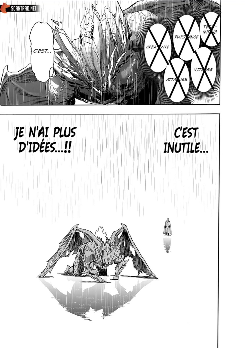 Kimiaa_Fr's tweet photo. #OPM164
Dans le chapitre 164, Saitama a résisté sans pression à une attaque qui a résonné dans d’autres dimensions et qui a modifié la structure de la Terre
D’après Garoh, ni l’attaque, ni la vitesse, ni la puissance, ni la créativité, ni la technique ne peut vaincre Saitama. https://t.co/s1qL8aLlLS