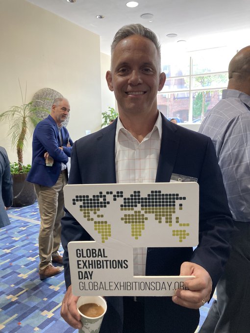 SWIAEEChapter's tweet photo. Seen at #ECEF2022 promoting #GED2022 is SWIAEE member and Golf Committee Chair @SWalker9. https://t.co/gXeqDi4J3u
