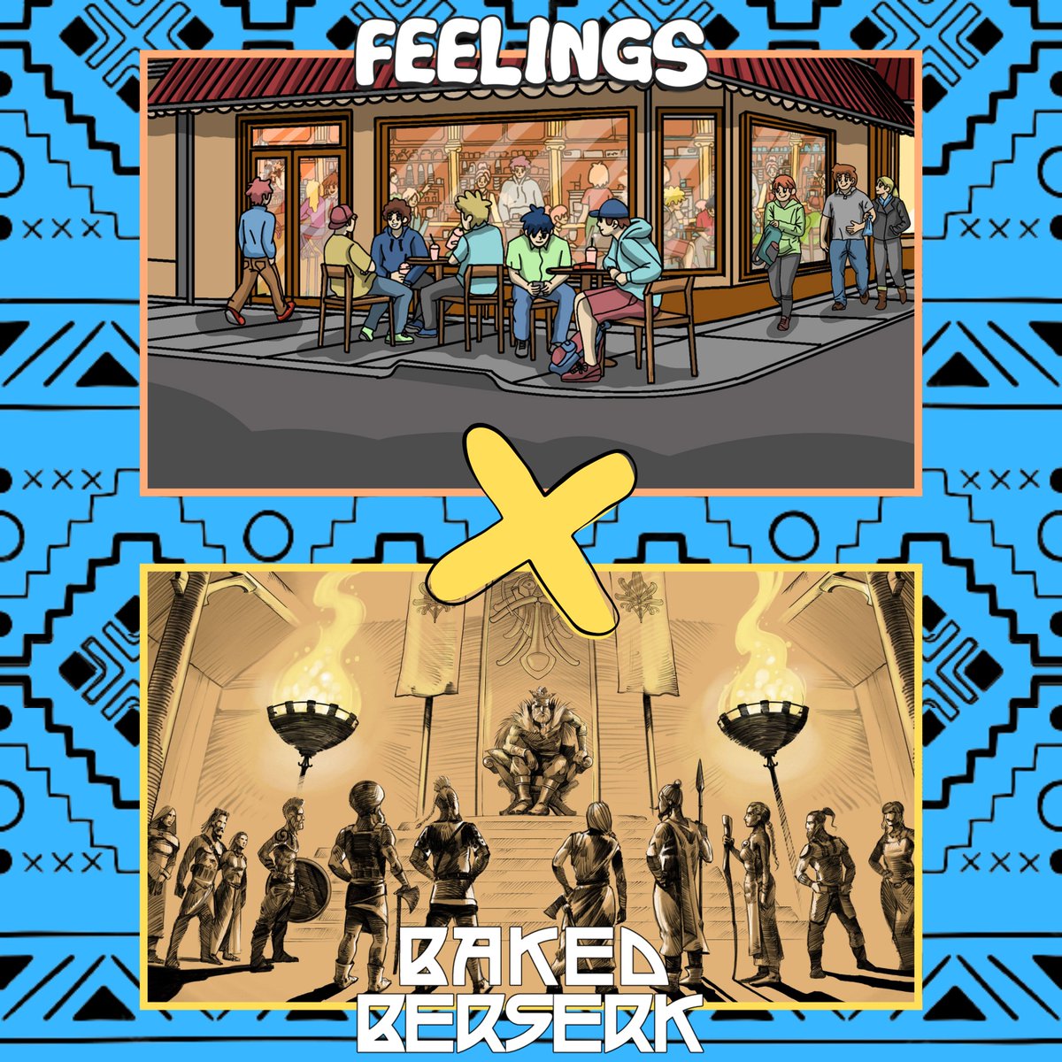 FeelingsNFT_'s tweet photo. The Northmen came to have a good time! 🎉
⚔️@BakedBerserk x @FeelingsNFT_💙

We are giving away
3x @BakedBerserk spots
3x @FeelingsNFT_ spots

To enter,
- Follow @FeelingsNFT_ and @BakedBerserk 
- Like &amp; RT
- Have a good time with your friends! 

24H, Good luck fam!🥳💙 https://t.co/QS7kdaNqxr