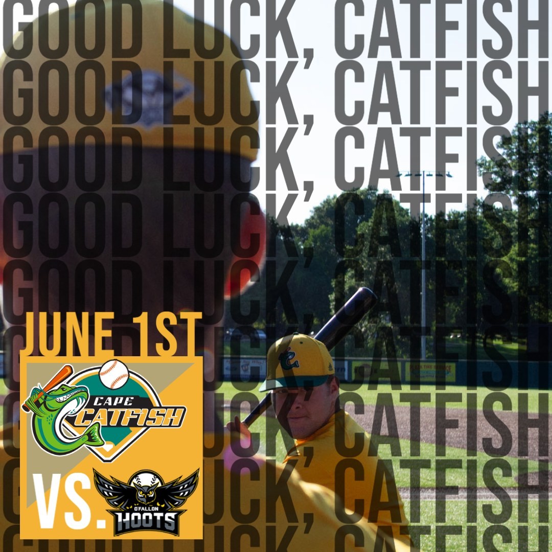CapeCatfish's tweet photo. FIRST GAME TODAY at O'Fallon against the Hoots! 🦉
⚾Good luck, Cape Catfish! Reel in a WIN! 🎣  #CatchusatCapaha #2021prospectchampions #victorycoming #gofish https://t.co/83jsWNVe2h