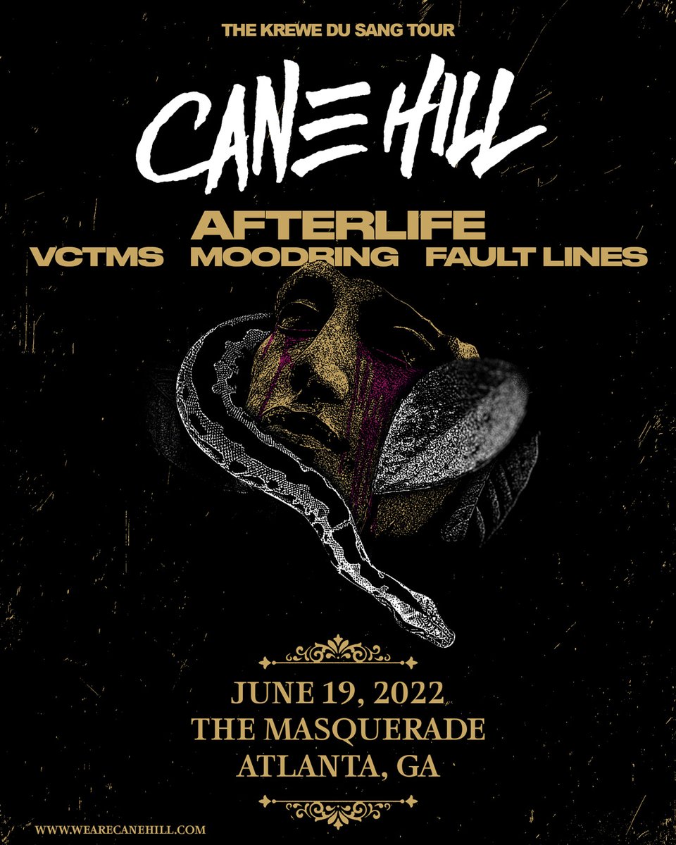 masquerade_atl's tweet photo. 🪦Less than 3 weeks away

🐍 @Cane_Hill is coming to Purgatory on 6/19 with @Afterlifefl @VCTMSIL @moodringrock and @FLTLNS 

🎫 at https://t.co/rQd0A8gfNH https://t.co/jnDK90sjSs