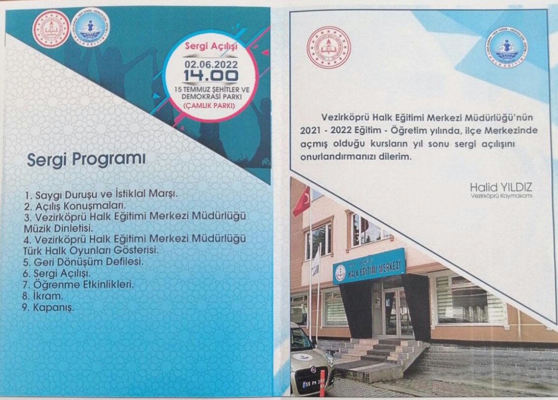 HalkEğitimi alanıToplum kadar geniş,hayat kadar çeşitlidirBu manada HalkEğitimi bir lüks değil bireylerin mutluluğu için yerine getirilmesi gereken bir hizmettir HayatBoyuÖğrenmeHaftası sizleri sergimizedavetediyoruz.
<a href="/tcmeb/">Millî Eğitim Bakanlığı</a>
<a href="/sdulger43/">Sabahattin DÜLGER</a>
<a href="/mebhbogm/">MEB Hayat Boyu Öğrenme Genel Müdürlüğü</a>
<a href="/samsunmem/">Samsun İl Milli Eğitim Müdürlüğü</a>