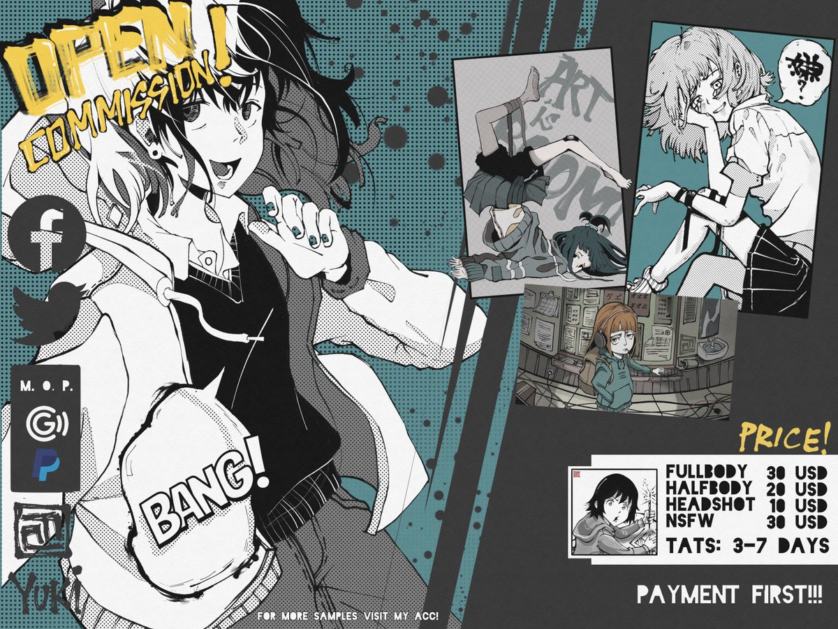 OPEN FOR COMMISSIONS!!!
[UPDATED]
Mode of Payment:
PAYPAL | GCASH
Crypto (Thru binance and BEP20)

#commissionsopen #opencommissions