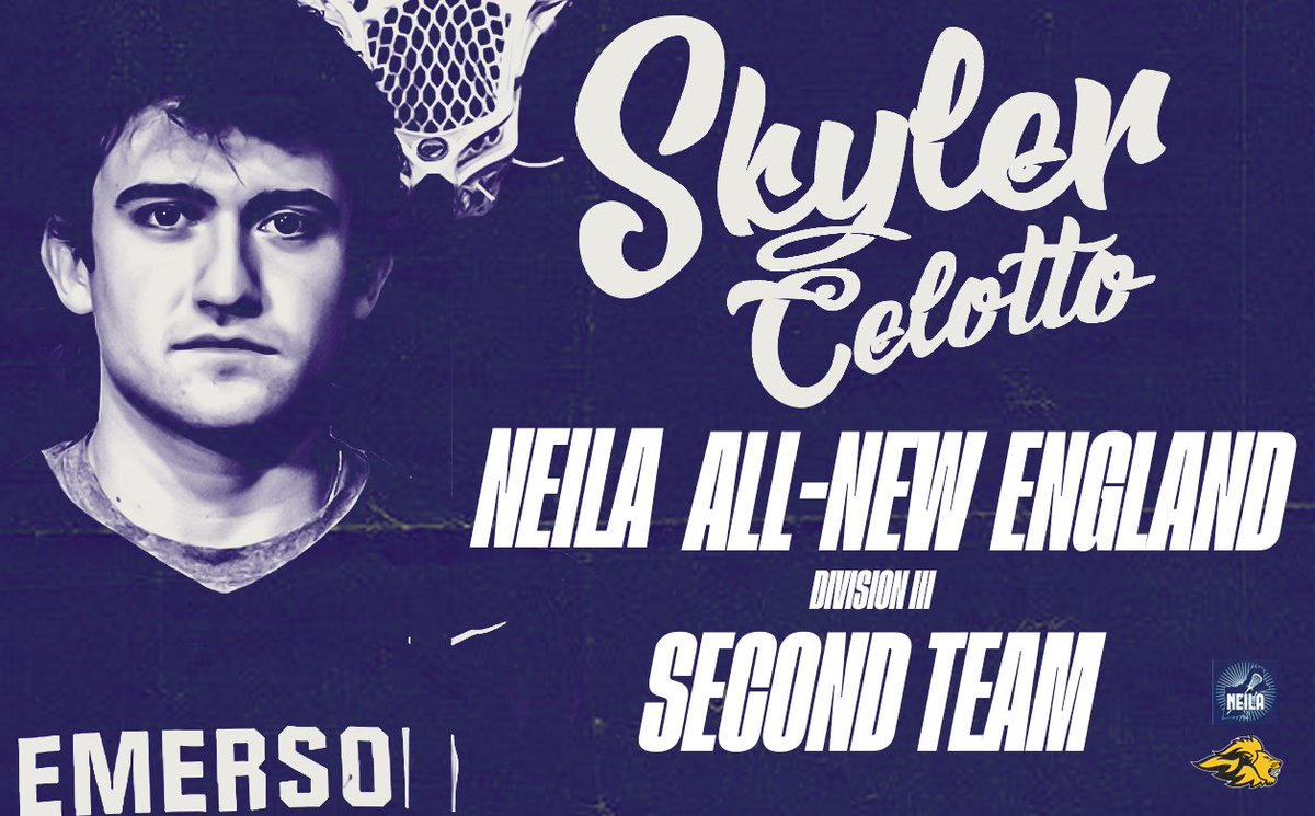 𝑨𝒏𝒐𝒕𝒉𝒆𝒓 𝒅𝒂𝒚, 𝒂𝒏𝒐𝒕𝒉𝒆𝒓 𝒂𝒄𝒄𝒐𝒍𝒂𝒅𝒆 🏆

MLAX | <a href="/Emersonmlax/">Emerson Men's Lax</a>'s Skyler Celotto Recognized On NEILA Division III Men's Lacrosse All-New England Second Team 🥍

STORY: emersonlions.com/sports/mlax/20…

#HearUsRoar