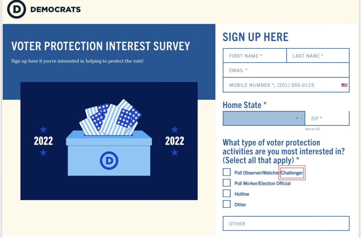 rww_gop's tweet photo. But yet, people can sign up on your website to be a poll challenger.  Fascinating. https://t.co/rulpKXn3io