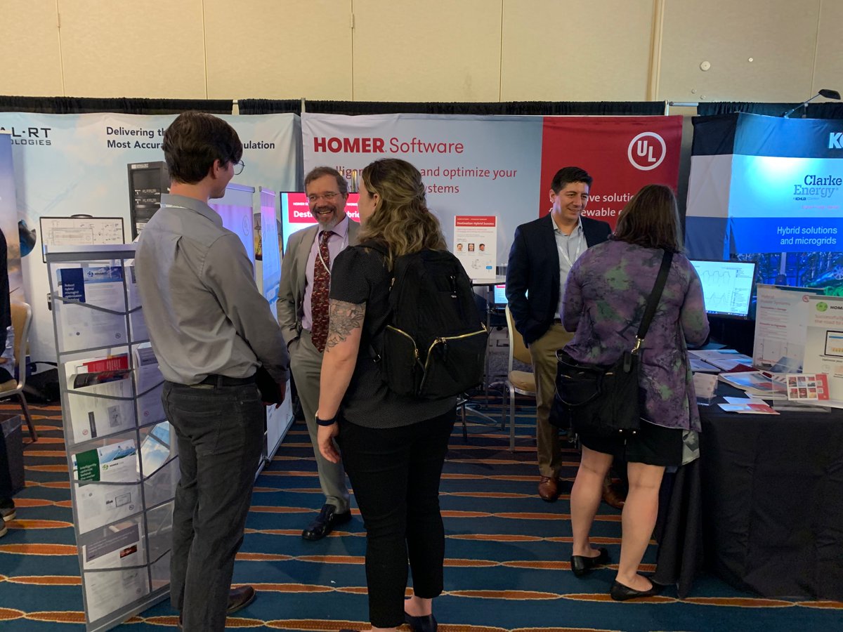 Great to be back in person with microgrid experts at #Microgrid2022! Stop by to talk about how to optimize your microgrid and save with HOMER software. Don't miss our workshop, "Destination Hybrid Success" on June 2, 2:45-3:45 p.m. EDT. We look forward to seeing you there!