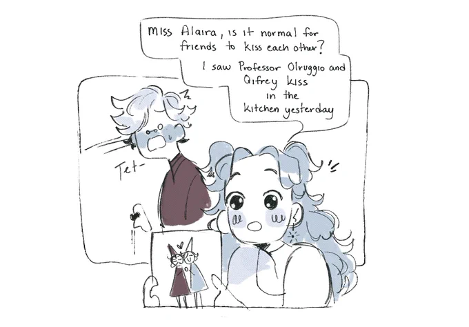 a really old doodle i did for an ask long time ago abt orufrey that i still love 