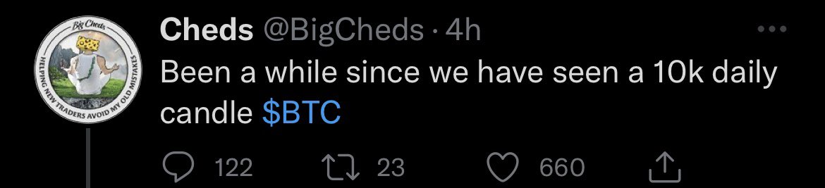 jrcripto36's tweet photo. @BigCheds He plays a bullish tweet and a bearish one, so what sticks he posts like it's a decipherer of the future. https://t.co/5TkvSCEjBL