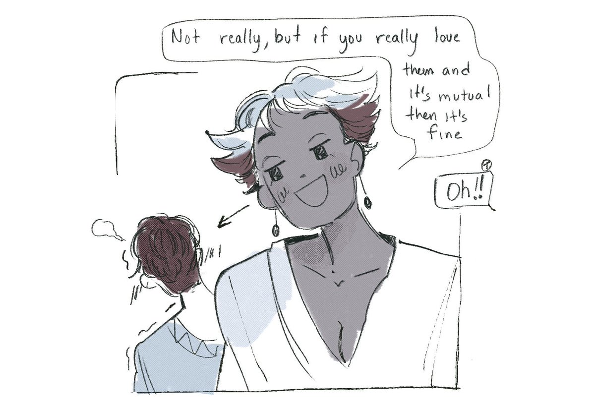 a really old doodle i did for an ask long time ago abt orufrey that i still love 
