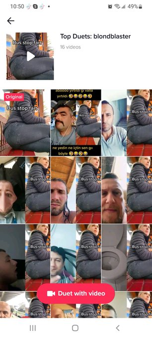 Haha people making duets to my farts. I assume this would be good for the algorithm? I'm not sure but