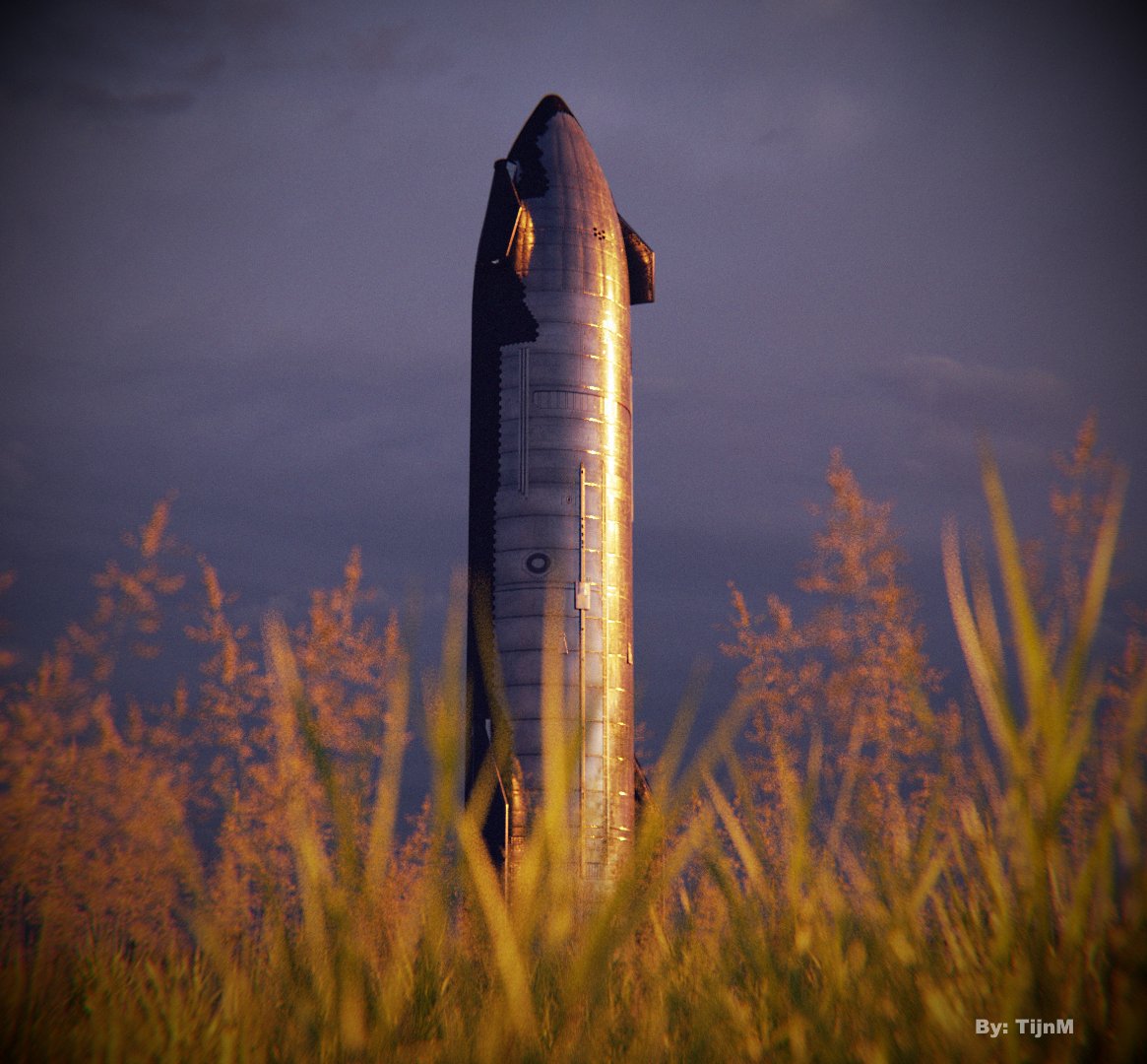 TijnM on Twitter "b3d SpaceX Starship Ship24 3dArt render 