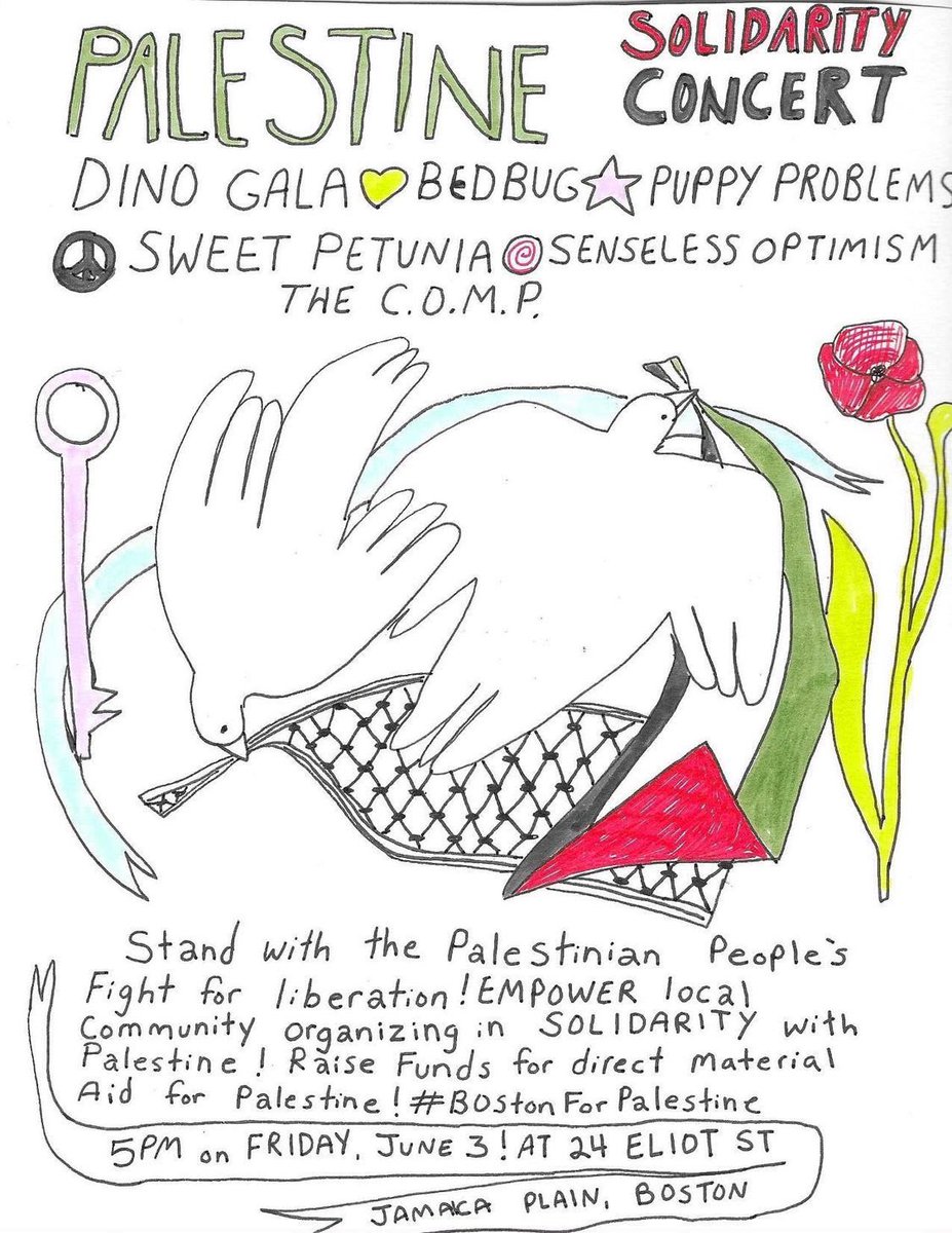 Showing my solidarity with the Palestinian people is something I’ve wanted to do for a while. It’s an honor to perform at this show Friday.