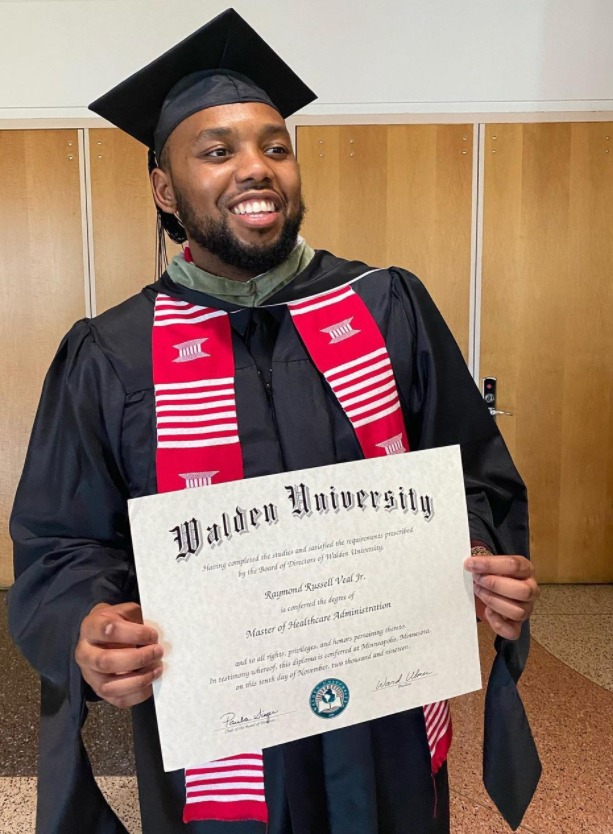 Walden University on Twitter "Raymond R. V. Jr. (MHA, ‘19 & MS in HEP