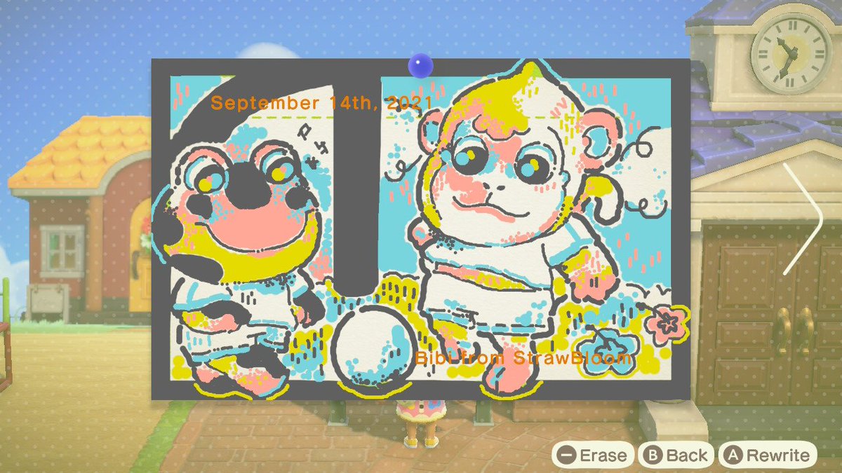 ☆ Last week I got to draw not one, but two cute boards for @Senray_ ♡

Tysm for all the trust and patience!! I love doing these for u 🤧

#ACNH #AnimalCrossing #NintendoSwitch #BulletinBoard