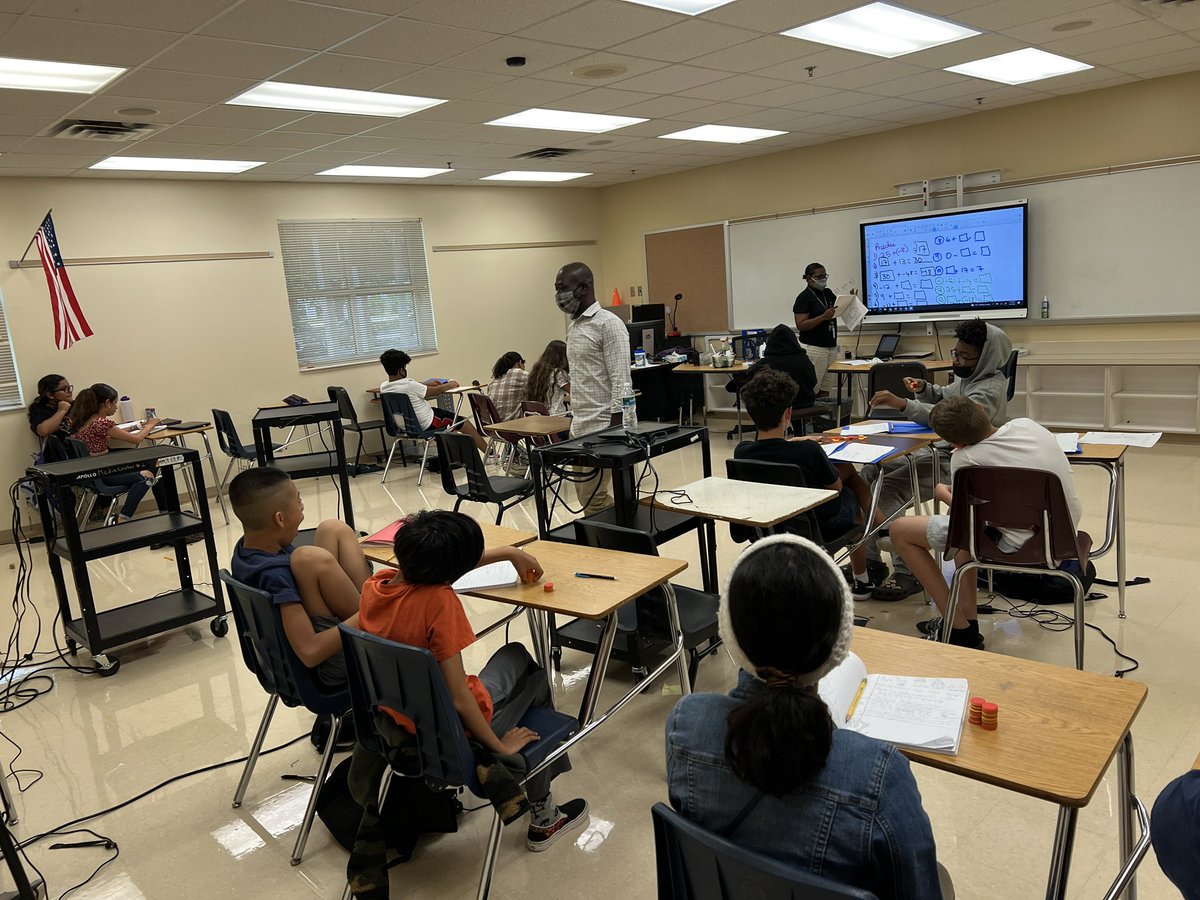 Our students are here enjoying academic enrichment and @MAO_OCPS Calculus Project, what a great way to start the summer!  @OcpsEast #summerlearning #fromtheflightdeck