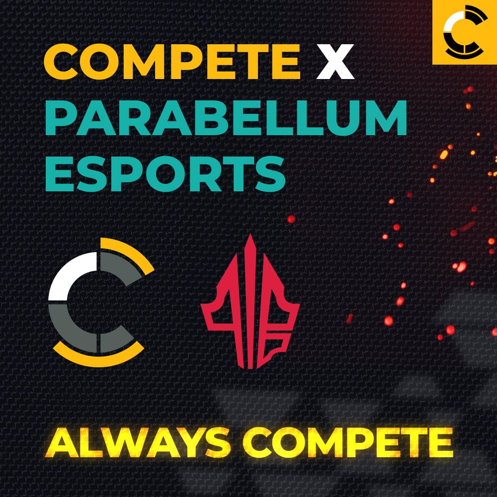 Announcement! Compete is partnering with <a href="/PBLMesports/">Parabellum 🇨🇦</a>! Our future looks great with this eSports collab! 🍾 🏆

Parabellum is a Competitive org that operates professional teams in Rainbow Six Siege N.A. League &amp; Circuito Feminino in Brazil 🎮🕹️

#ChallengeAdversity #AlwaysCompete