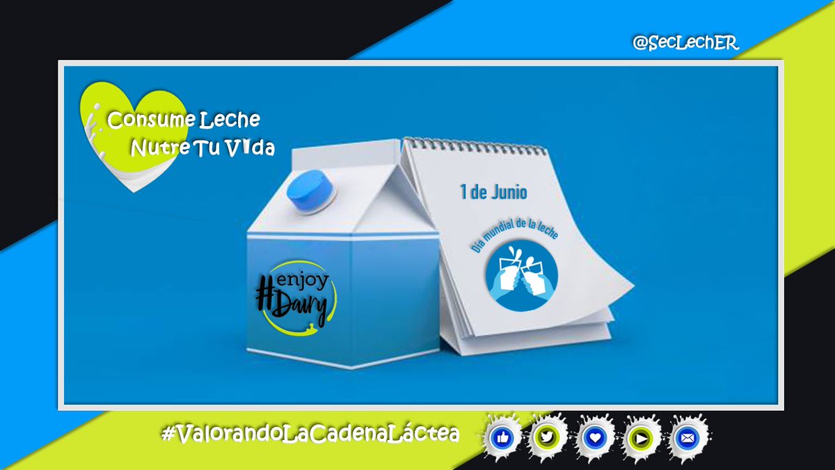 Y que mejor momento para reencontrarnos que en el #DíaMundialDeLaLeche 2022, junto a <a href="/seclech_er/">EL SECTOR LECHERO DE ER</a> y a El Sector Lechero por el Mundo estaremos acompañando esta iniciativa de la #ComunidadLecheraInternacional 🥛🌎
#WorldMilkDay #EnjoyDairy  #InternationalDairyCommunity